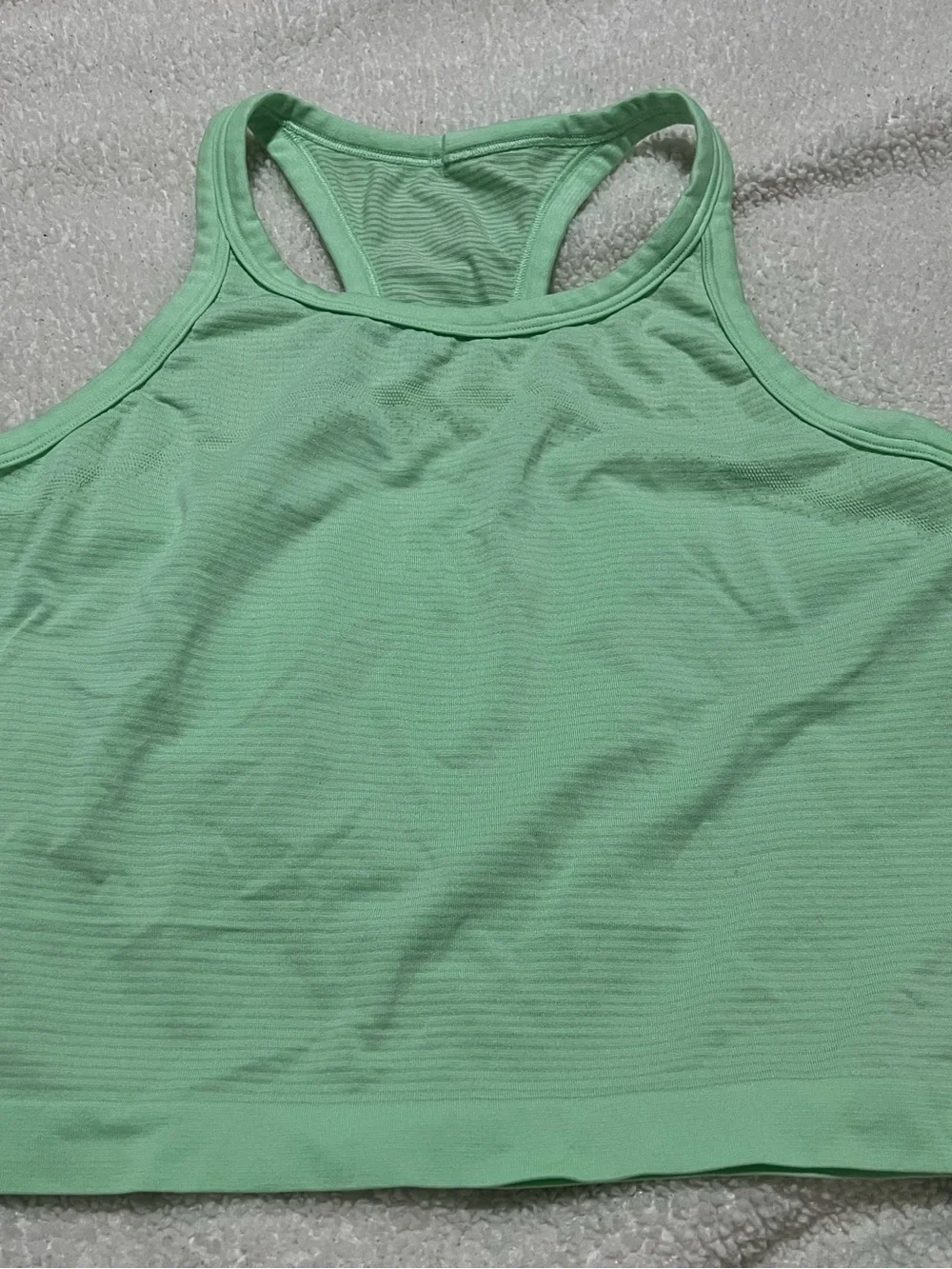 Lululemon Swiftly Tech Cropped Racerback Tank 2.0 Citra Lime